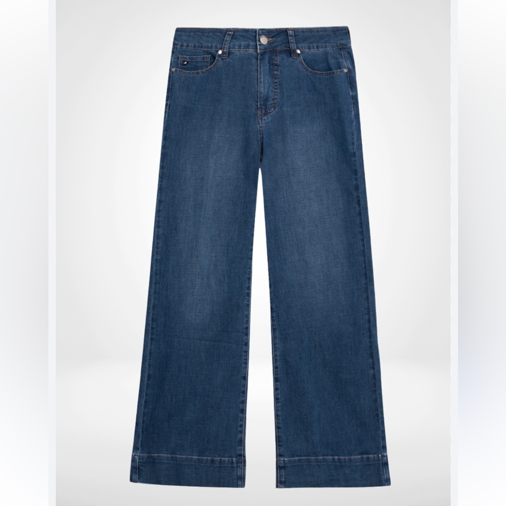 Lois High Waist Wide Leg Ankle Jeans